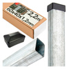 Słupek ogrodzeniowy 60x40 LUNBERG 60x40x2200 1,3mm grubości, ocynkowany 220cm 2,2m