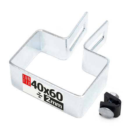 Obejma końcowa początkowa 40x60 mm ocynkowana komplet