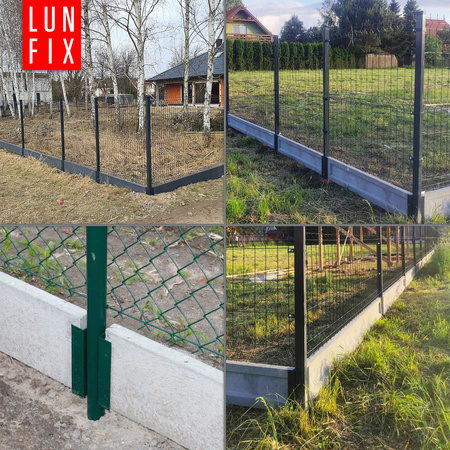 Mocowanie do podmurówki 52x250 czarny