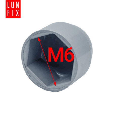 Zaślepka na śruby M6/10 maskownica kołpak szara 10szt