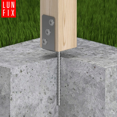 Podstawa słupa typu L kotwa z prętem do betonu