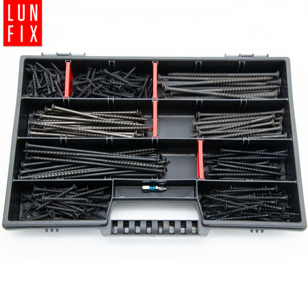 Zestaw wkrętów do płyt gipsowych 280 szt. + bit PH2