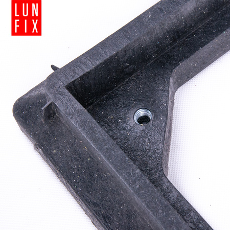 Właz do studni, klapa, pokrywa, studzienka, do szamba, 50x50 cm, Czarny 1,5t