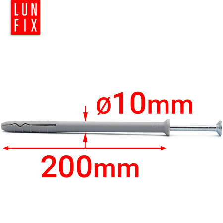 Kołki stożkowe szybkiego montażu 10x200 (50 szt.)