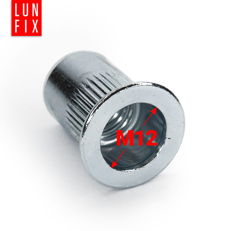 Nitonakrętki M12 walcowe stalowe 50szt.