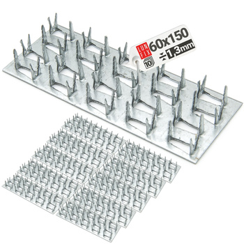 Płytka kolczasta 60x150 płyta łącznik ciesielski do wiązarów 10szt.