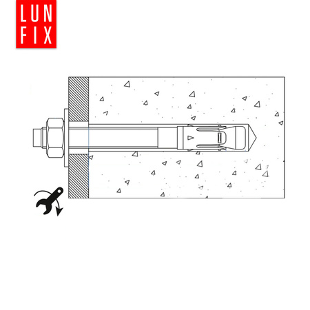 Kotwa ekspresowa do betonu M10 100mm pierścieniowa rozprężana 1szt.