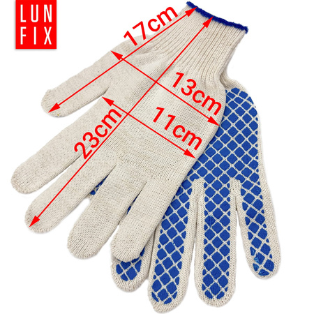 Rękawice robocze bawełniane "szachy" L