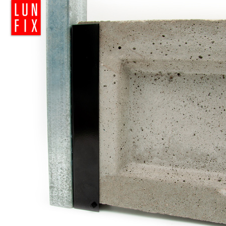 Mocowanie do podmurówki 52x250 czarny