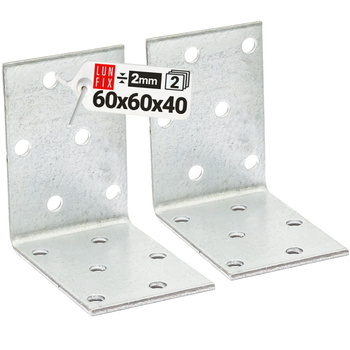 Kątownik montażowy 60x60x40x2 KM7 2szt.