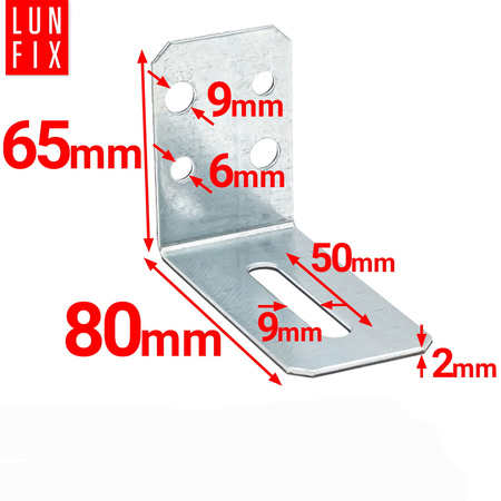 Kątownik do profili UA50 regulowany 1szt.