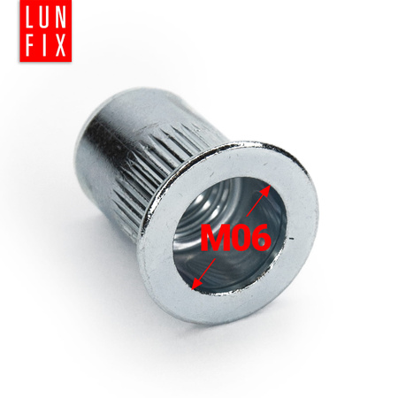 Nitonakrętki M6 walcowe stalowe 50szt.