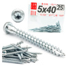 Wkręty ciesielskie Anchor 5x40 do kątowników 25szt.