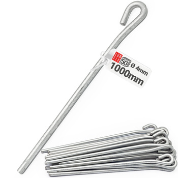 Pręt drut mocujący z oczkiem L 100cm płyta GK 50szt.
