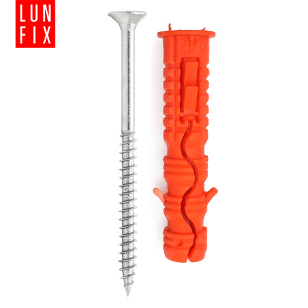 Kołki rozporowe 10x50 mm z wkrętem z łbem stożkowym 5x80 mm 100szt.