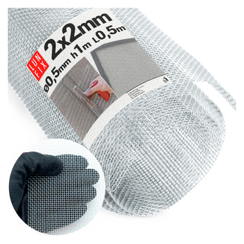 Siatka tkana ocynkowana 2x2mm fi 0,5 h/1m 0,5m2
