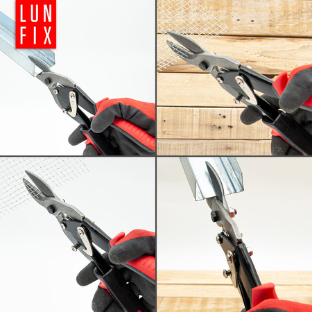 Nożyce do cięcia blachy i metalu 250mm PROSTE