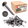 Gwoździe papowe 3x30 mm czarne papiaki 1kg