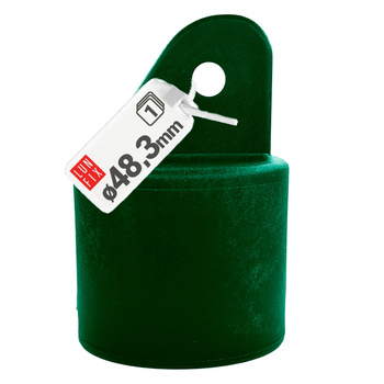 Nasadka wspornik słupa podporowego fi48mm zielony