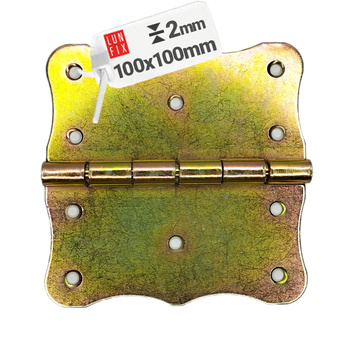 Zawias budowlany 100x100x2,0 mm ozdobny ocynkowany ZBB2 1szt.