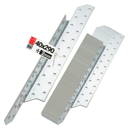 Łącznik krokwiowy LK7 ciesielski 290x40 mm LEWY 50szt.