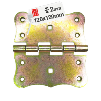 Zawias budowlany 120x120x2,5 mm ozdobny ocynkowany ZBB3 1szt.