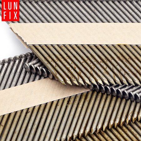 Gwoździe do gwoździarki 90mm 3,1x90 3,5" pierścieniowe na papierze czarne 2000szt.