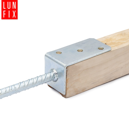 Podstawa słupa typu L kotwa z prętem do betonu