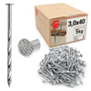 Gwoździe skręcane 3x40 mm 1,5" ocynkowane 5kg