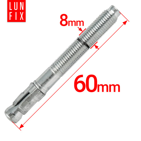 Kotwa ekspresowa do betonu M8 60mm pierścieniowa rozprężana 1szt.