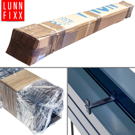 Słupek ogrodzeniowy 60x40 LUNBERG 60x40x2200 1,3mm grubości, grafitowy 220cm 2,2m