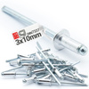 Nity zrywalne 3x10mm aluminiowo-stalowe 1kg