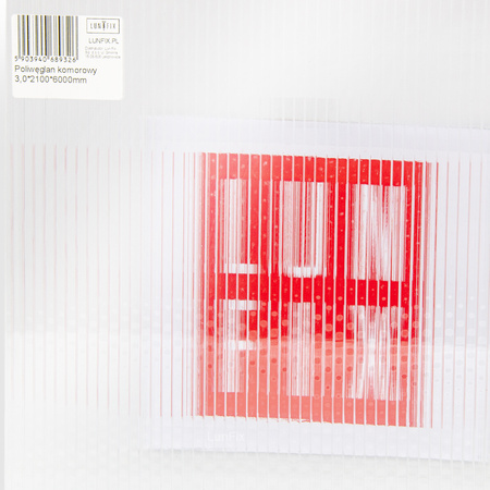 Poliwęglan komorowy 4mm bezbarwny 2,1x6m w rolce