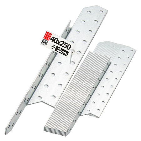 Łącznik krokwiowy LK5 ciesielski 250x40 mm LEWY 50szt.