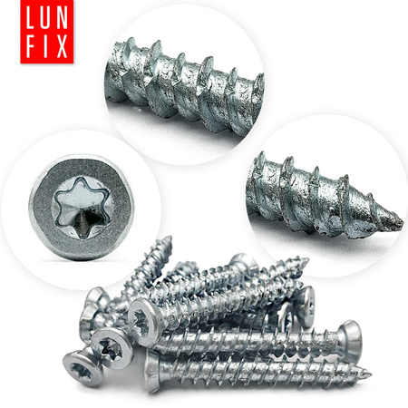 Wkręty do ościeżnic drzwi i okien 7,5x62mm ocynkowane 100szt.