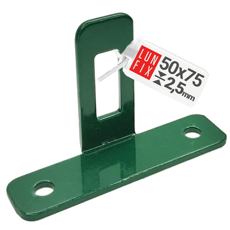 Łącznik typu "T" do mocowania paneli ogrodzeniowych ocynkowany RAL6005 zielony 1szt.