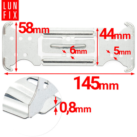 Łącznik krzyżowy CD60 płyta G-K płaski 100szt.