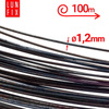 Drut wiązałkowy czarny żarzony (miękki) 1.2mm 100mb