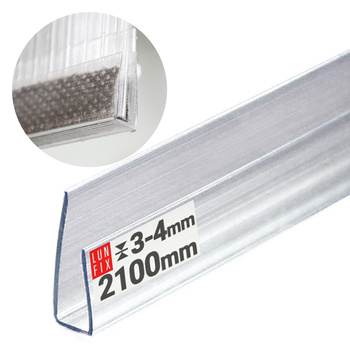 Listwa uszczelniająca do poliwęglanu 3-4mm, 2100mm