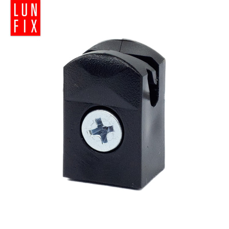 Przelotka mocowanie drutu na wkręt czarna 10szt.