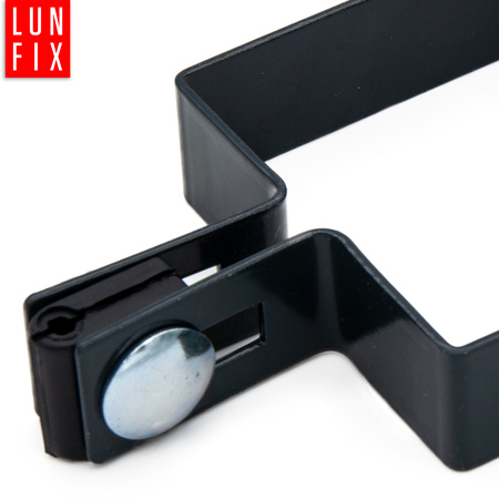 Obejma pośrednia do paneli ogrodzeniowych 80x80 grafit