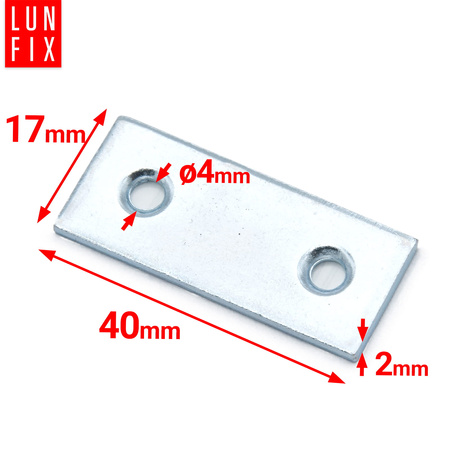 Łącznik płaski 40x17x2mm LW1 50szt.