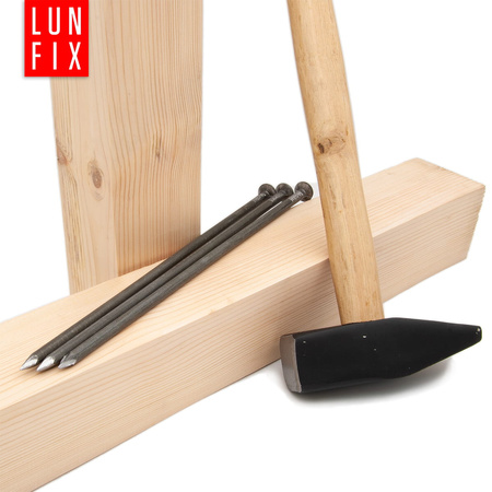 Gwoździe budowlane 8x275 mm 11 cali czarne 1kg