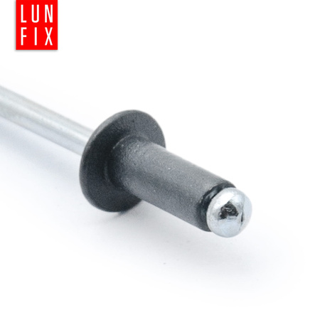 Nity zrywalne 4x10mm aluminiowo-stalowe antracyt RAL7016 100szt.