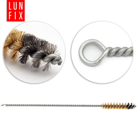 Szczotka metalowa wycior do czyszczenia otworów fi 8-12