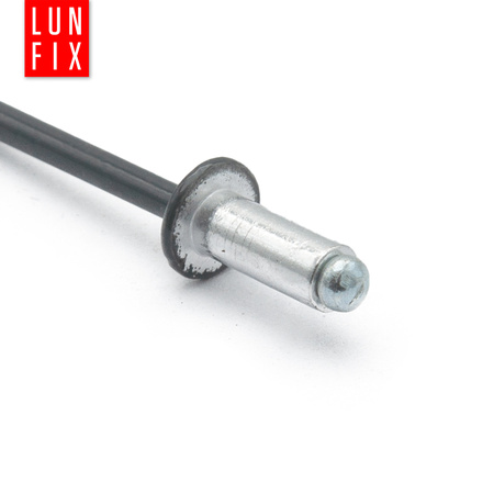 Nity zrywalne 4x12mm aluminiowo-stalowe ANTRACYT RAL7016 100szt.