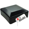 Nasadka na słupek 80x80 mm czarna daszek 1szt.