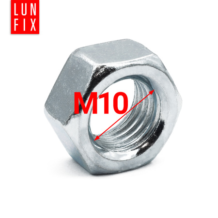 Nakrętka sześciokątna M10 DIN 934 klasa 6 ocynkowana 10szt.