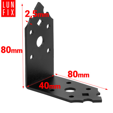 Kątownik ozdobny 80x80x40x2,5 SDKL3