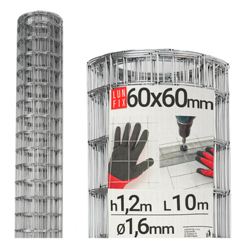 Siatka zgrzewana 120 cm oczko 60x60 fi 1,6mm ogrodzeniowa ocynkowana 10mb
